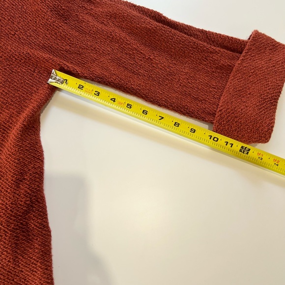 Soft Surroundings Rust Paramount Pullover Over Sized Sweater Sz S - Picture 9 of 10